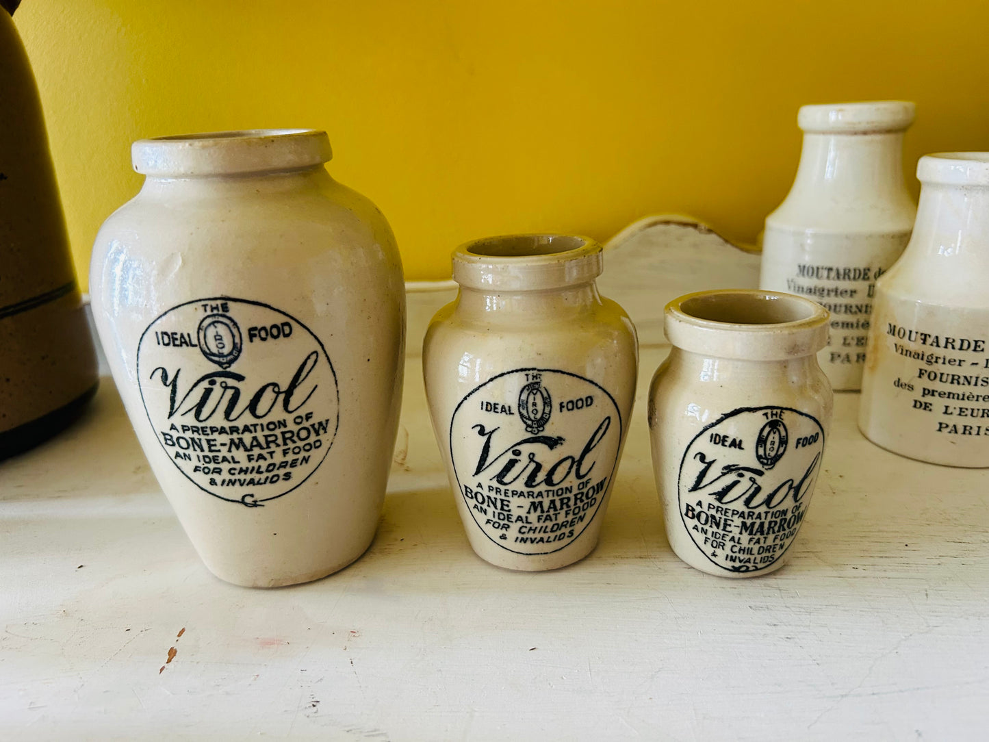 English Vintage/Antique Virol Bottles 1890-Bundle Priced