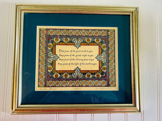 Framed Celtic Prayer-Limited Print