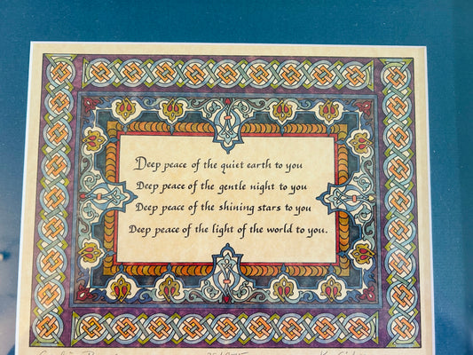 Framed Celtic Prayer-Limited Print