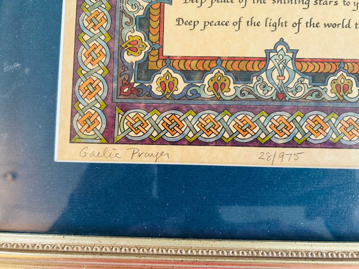 Framed Celtic Prayer-Limited Print