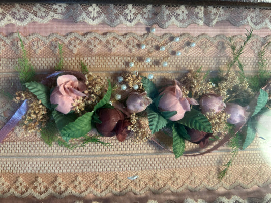 Floral and Lace Shadow Box