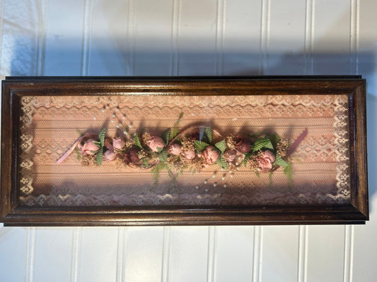 Floral and Lace Shadow Box